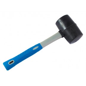 Киянка резиновая, фиберглассовая рукоятка, 910 г
